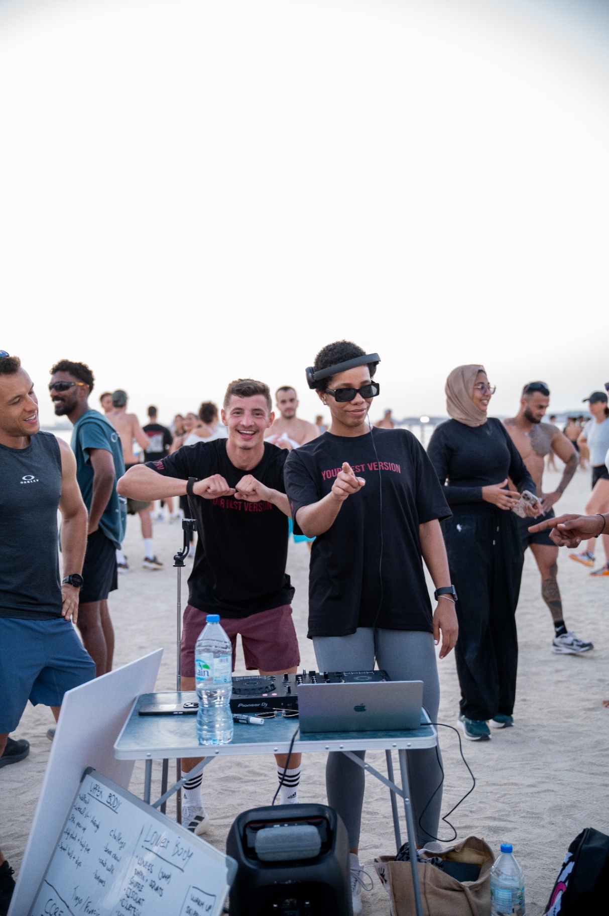 DJ set energising the beach session