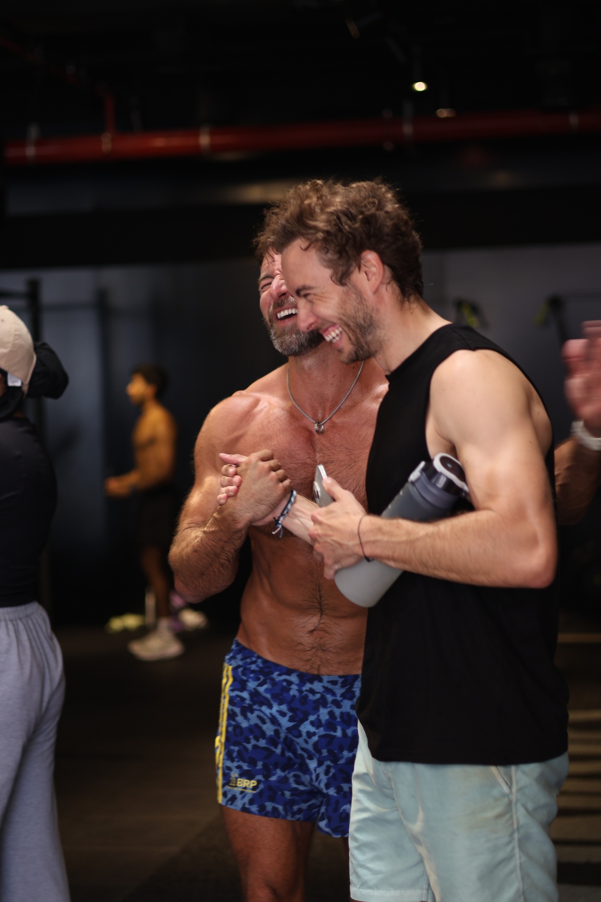 Crew celebrating after a gym session